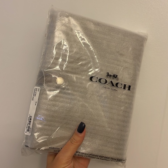 New COACH Signature Canvas Notebook , planner, journal, diary beige brown - Picture 7 of 12